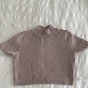 Zara Mauve Crop Top